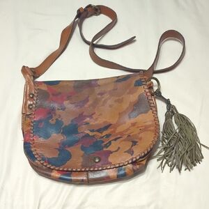 Patricia Nash Colorful Leather Crossbody Bag